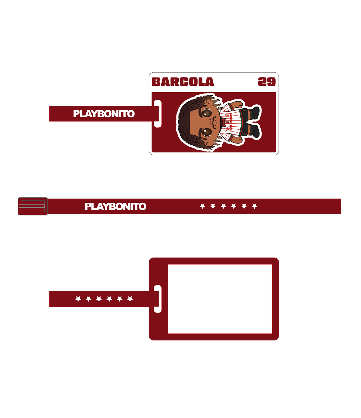 luggage tag TRAVEL Barcola