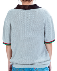 Play Bonito Knit Polo - Charcoal