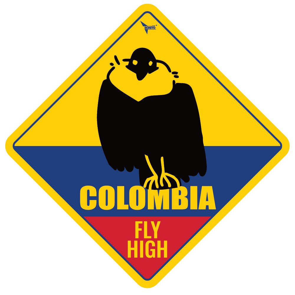 World Cup Rhombus Car Stickers - Colombia