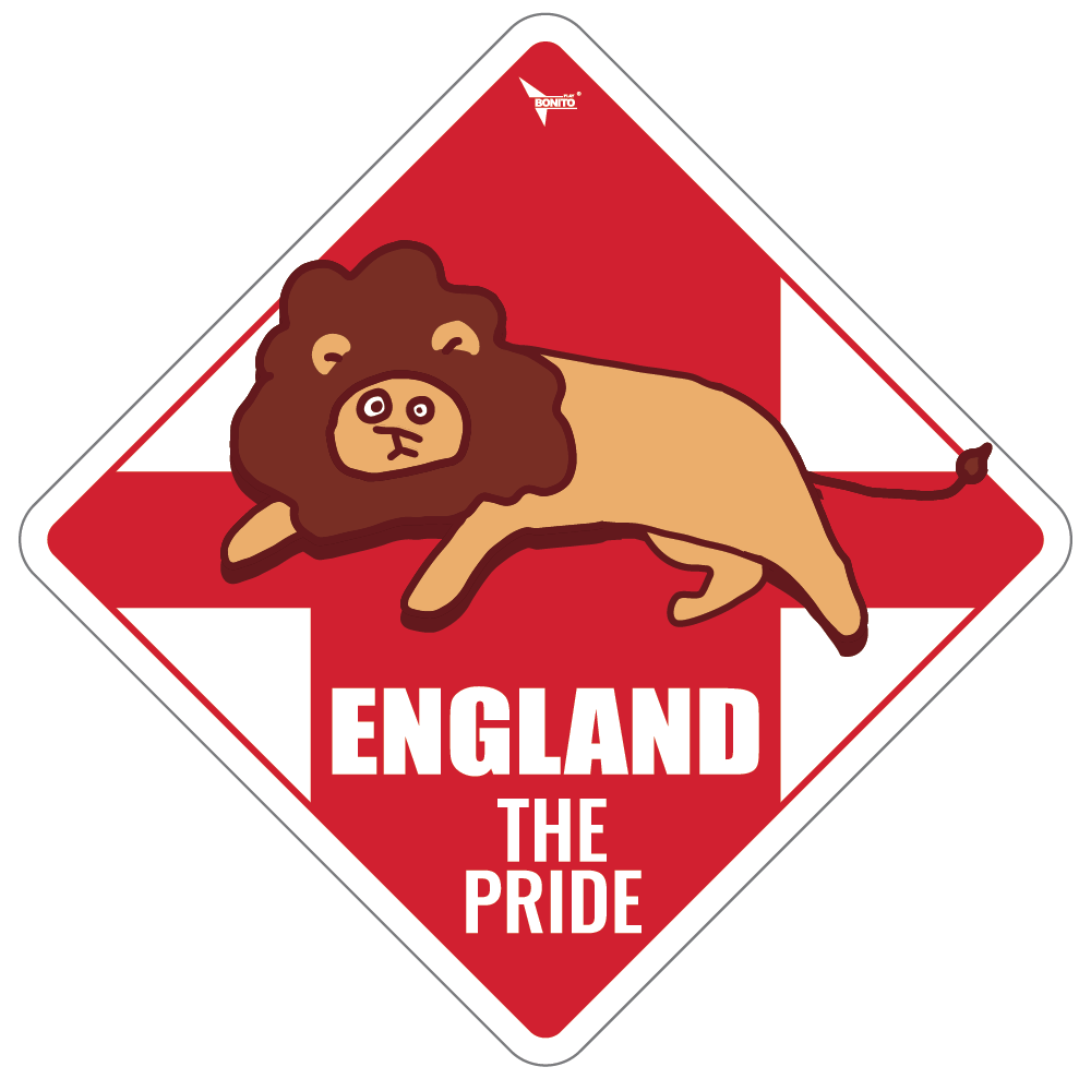 World Cup Rhombus Car Stickers - England