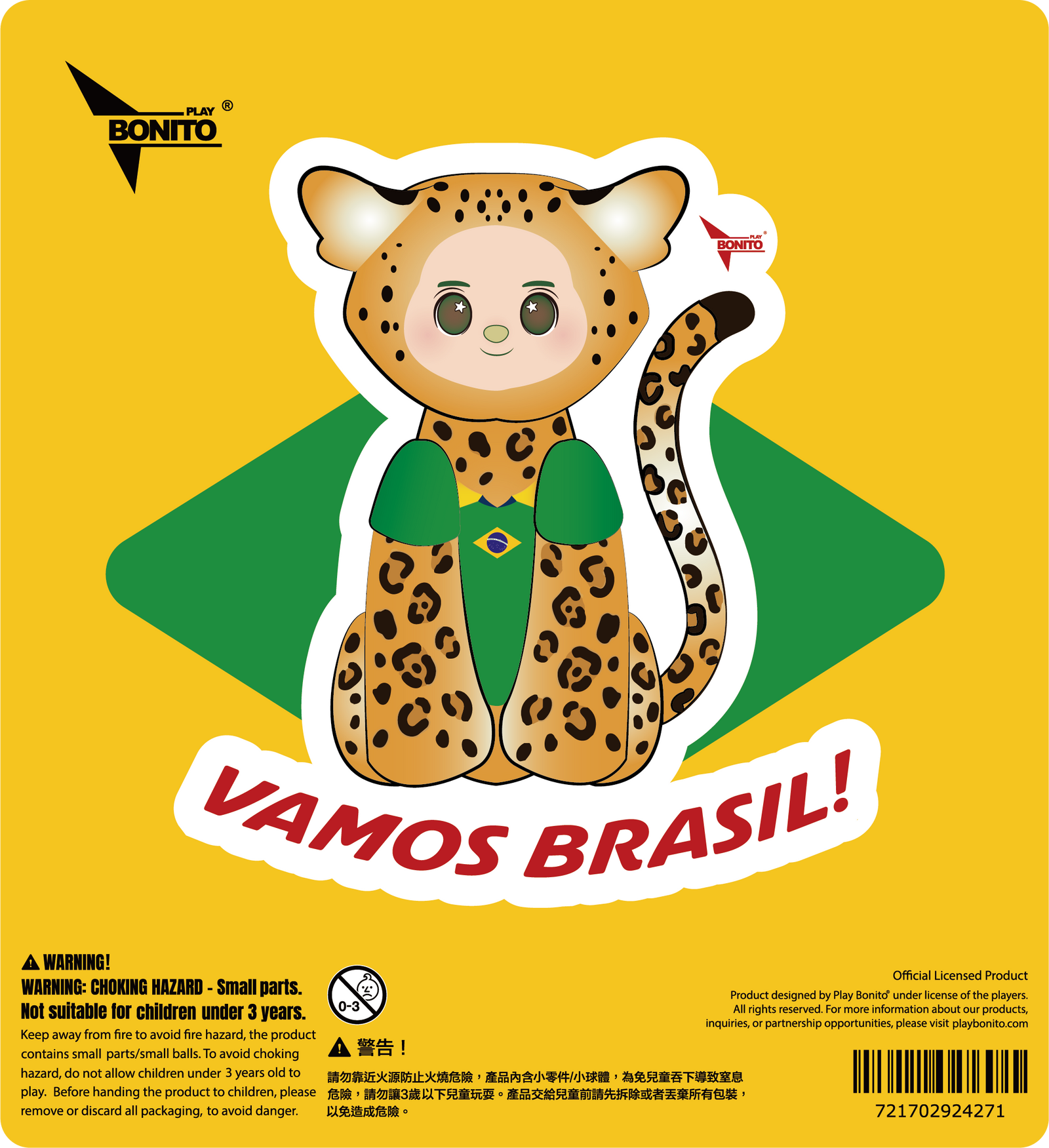 Mascot Car Stickers - Brazil