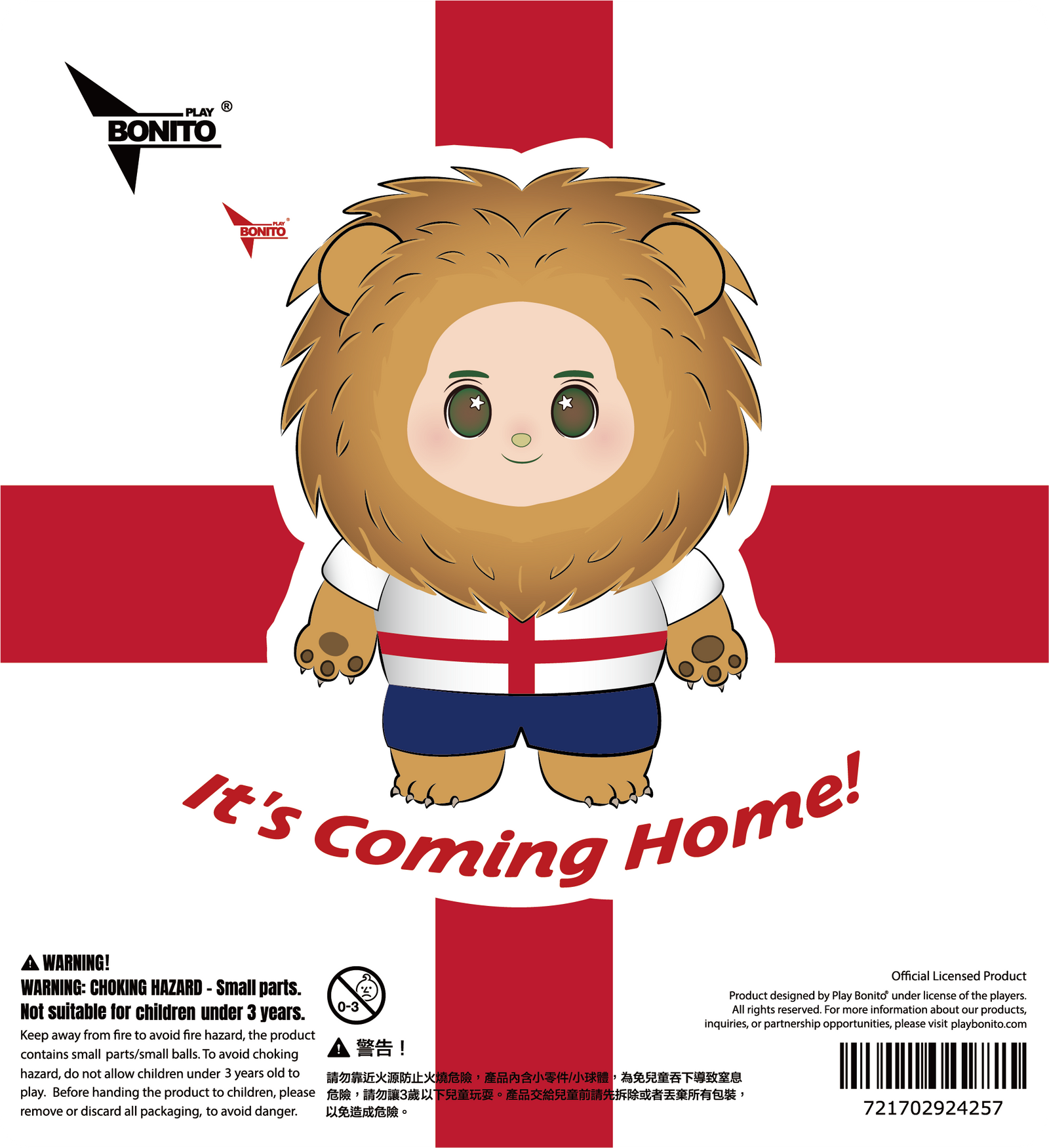 Mascot Car Stickers - England