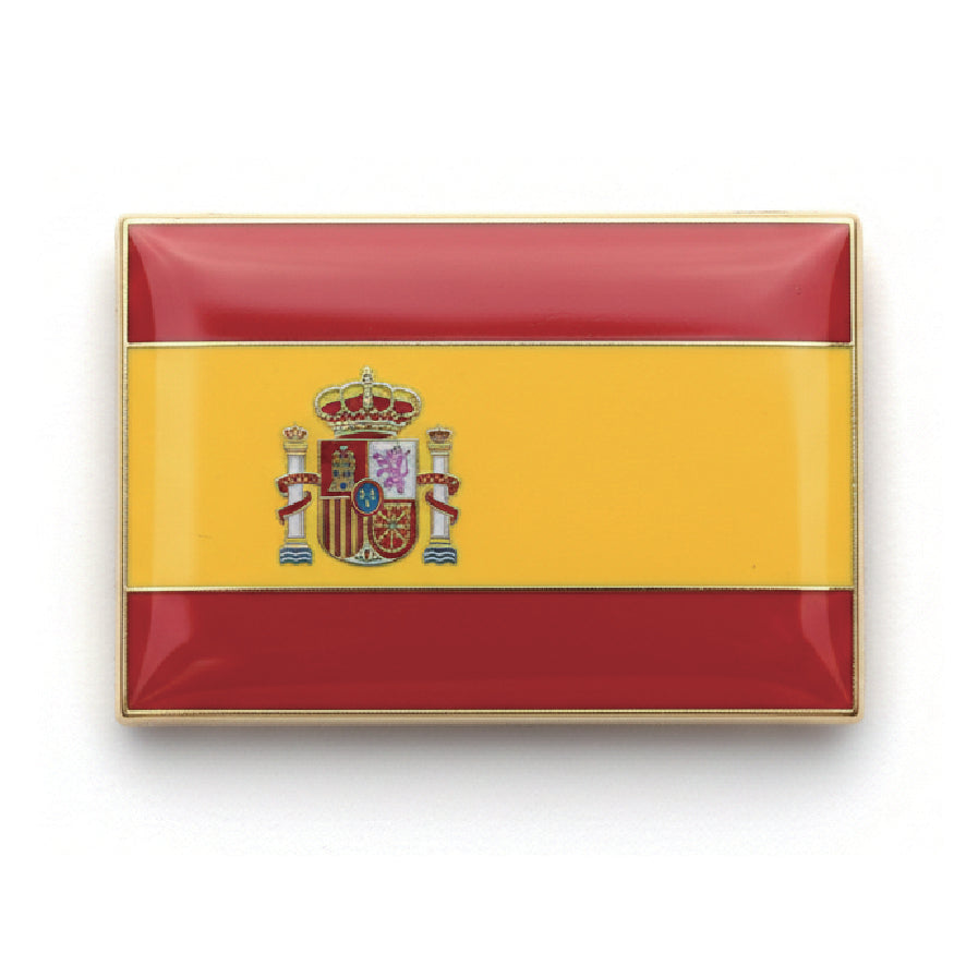 World Cup Flag Metal Badge - Spain