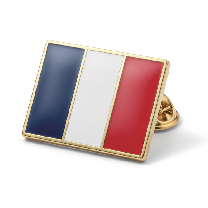 World Cup Flag Metal Badge - France