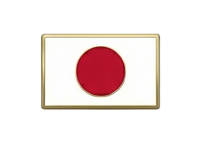World Cup Flag Metal Badge - Japan