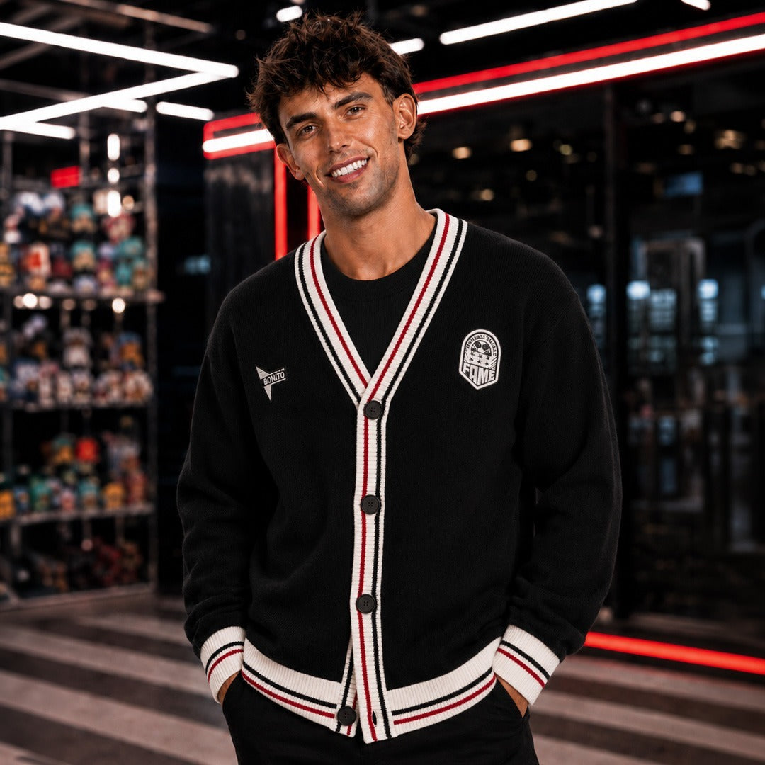 Play Bonito Knit Cardigan - Black